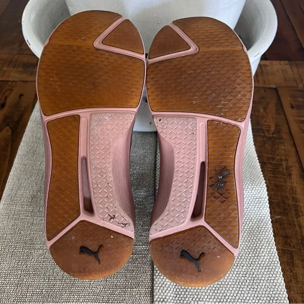 Puma Pink Faux Reptile Slip-On Sneakers Size 7.5